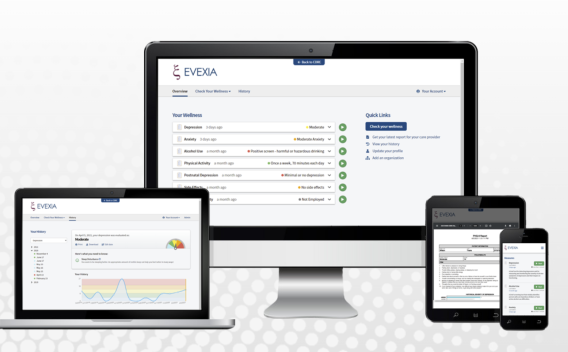 multiple screens for Evexia