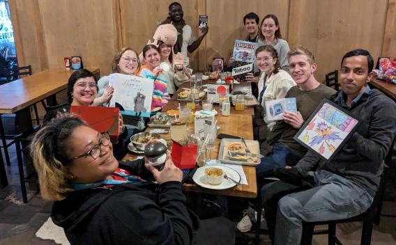 Secret santa gift exchange.
