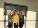 Three team members at Zhongtian's Farewell Party