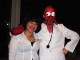 Lab members dressed up for Halloween