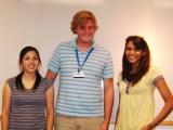Group of 3 people, 2009 summer researchers
