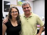 Dr Abrams and another lab member