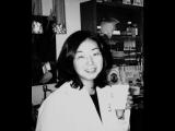 Lab member with a cup of coffee