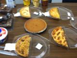 5 pies, and 3 pints of ice cream