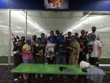 Brekken Lab group at Team Building paintball