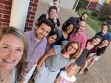 Conrad lab, family, and friends gather together