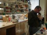 Team member working in lab
