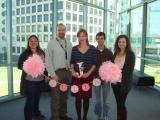 Four team members with Olga at her Baby Shower