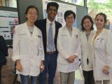Hu Lab group with STARS student Aaron Vengali Left to Right: Ao Bian, Aaron Vengalil, Ming-Chang Hu, Mingjun Shi, Brianna Flores