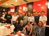2014 Lab Group at a restaurant