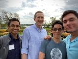 Dr. Liszczak's Lab team at a pumpkin patch