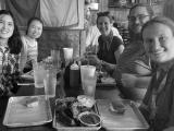 People at restaurant table