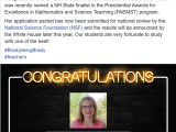 Dr. Christerson was named a NH State finalist in the PAEMST