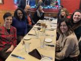 Group at dinner