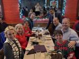 Group at dinner
