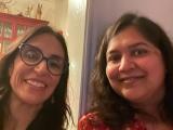 2022 lab holiday party - Denise & Chitkale