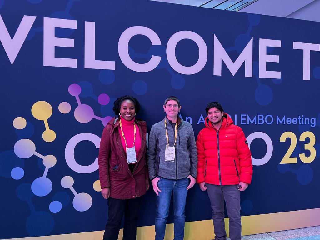 Alia, Abhishek, and Jonathan head to ASCB 2023