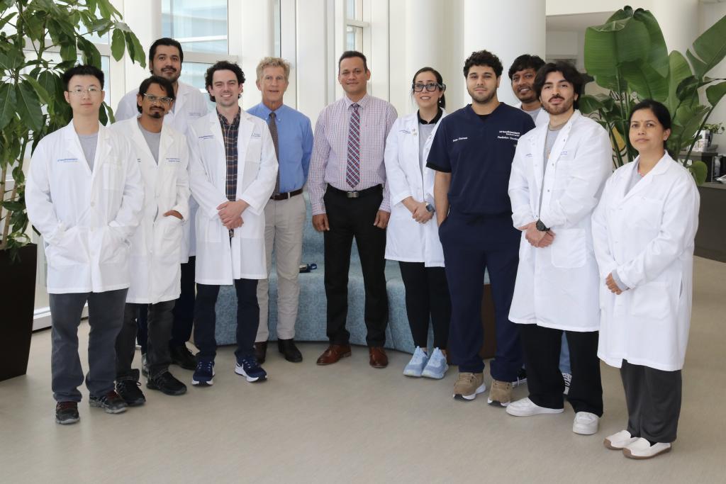 Researchers working in the Nanoimmune Therapeutics Lab developing targeted cancer therapies using nanotechnology.