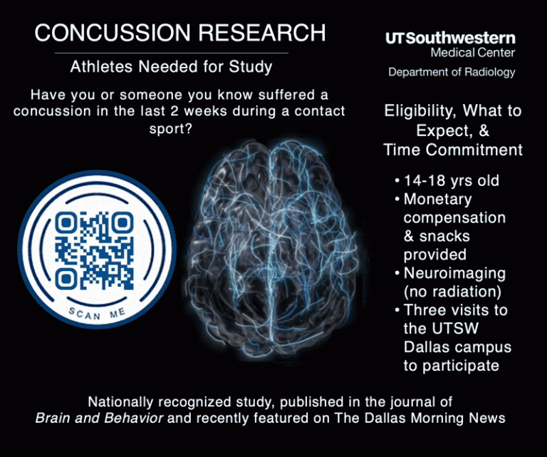 Concussion study flyer