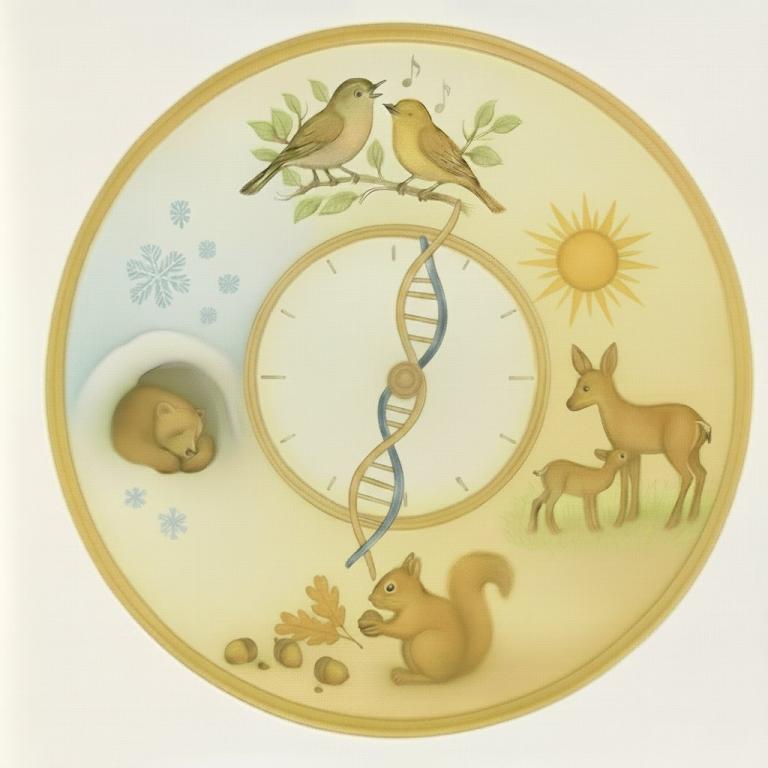 animals throughout the four seasons