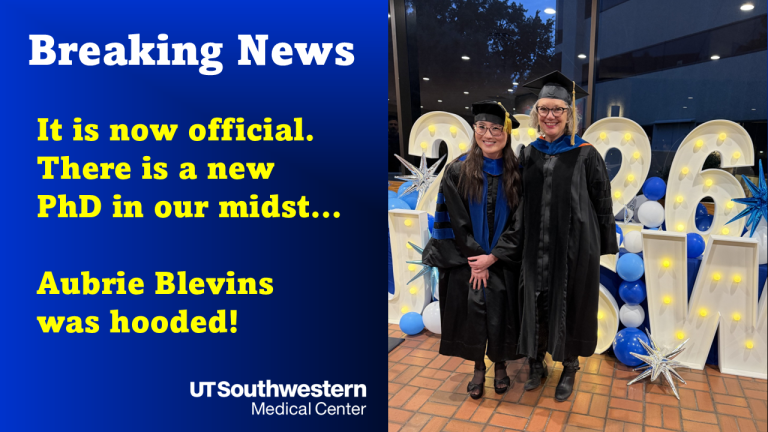 Aubrie Blevins PhD Hooding Ceremony