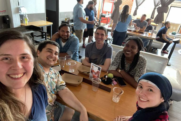 Lab Outing to Painting with a Twist - December 2021