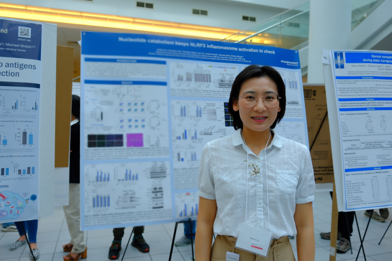 Danhui Liu, Ph.D. presenting her poster