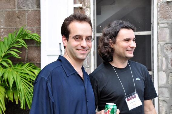 2010 St Kitts microRNA Meeting - Dr. Mendell with another lab member
