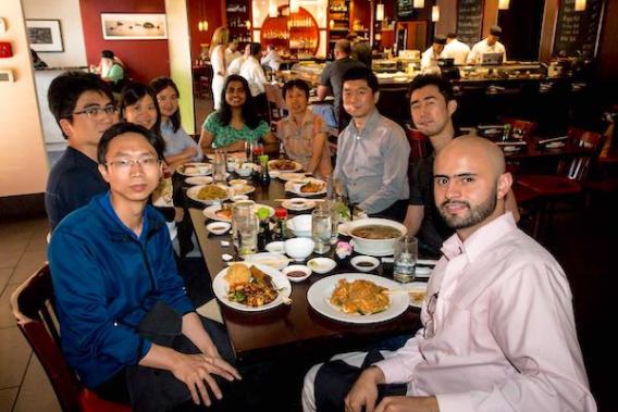 Lab lunch at Oishii, June 2018.