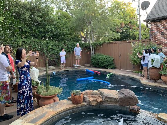 Olson lab pool party