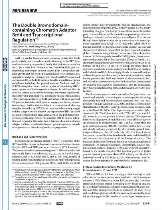 Chiang Lab Publications (pending)