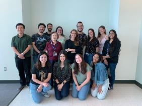 Lab team posing as a group.