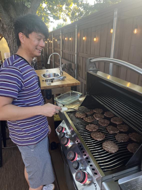 HB at the grill