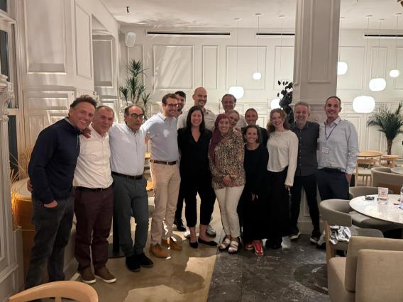 valencia conference dinner with friends