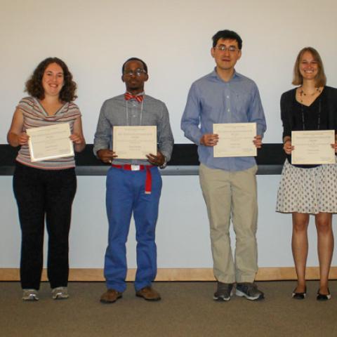 Chelsea and other award recipients pose with their awards