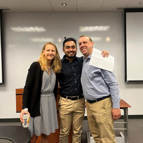 Dissertation Defense for Luis Reza with Angelique Whitehurst and Anthony Davis